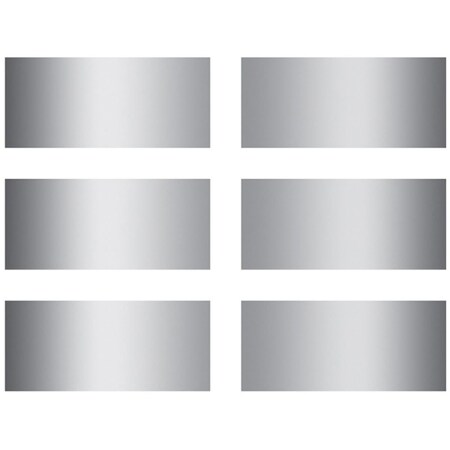 Tosafos Rectangles Scratch Off Stickers, 6PK TO1540073